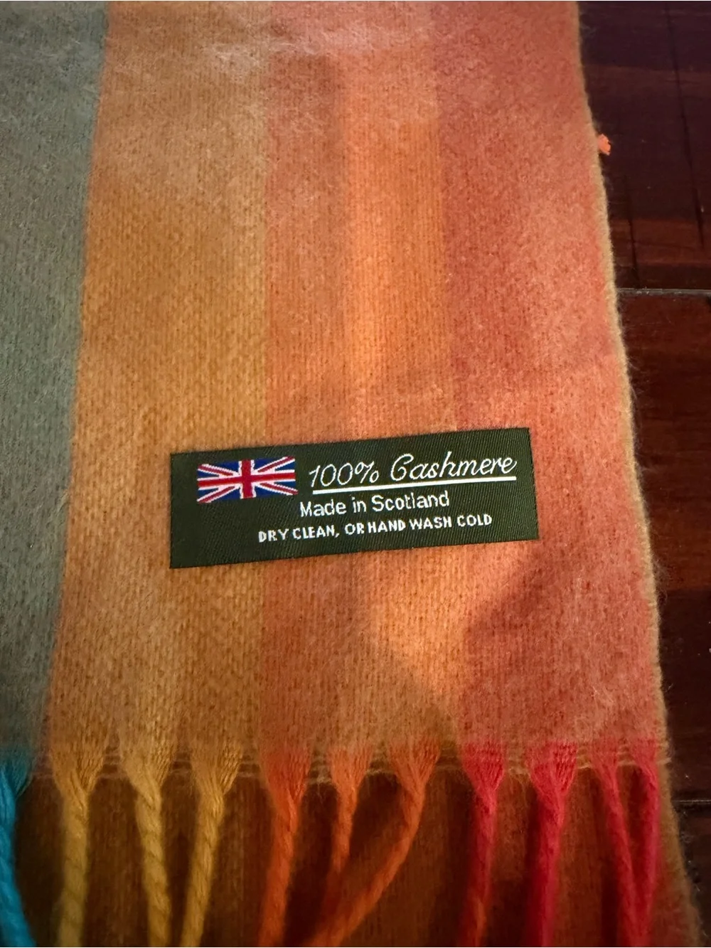 100% cashmere scarve Scotland